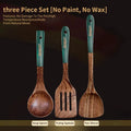 Natural Wooden Spatula Set, Non Stick Pan Special Wooden Spatula, Heat-Resistant Wooden Spatula, Wooden Spoon And Other Cooking