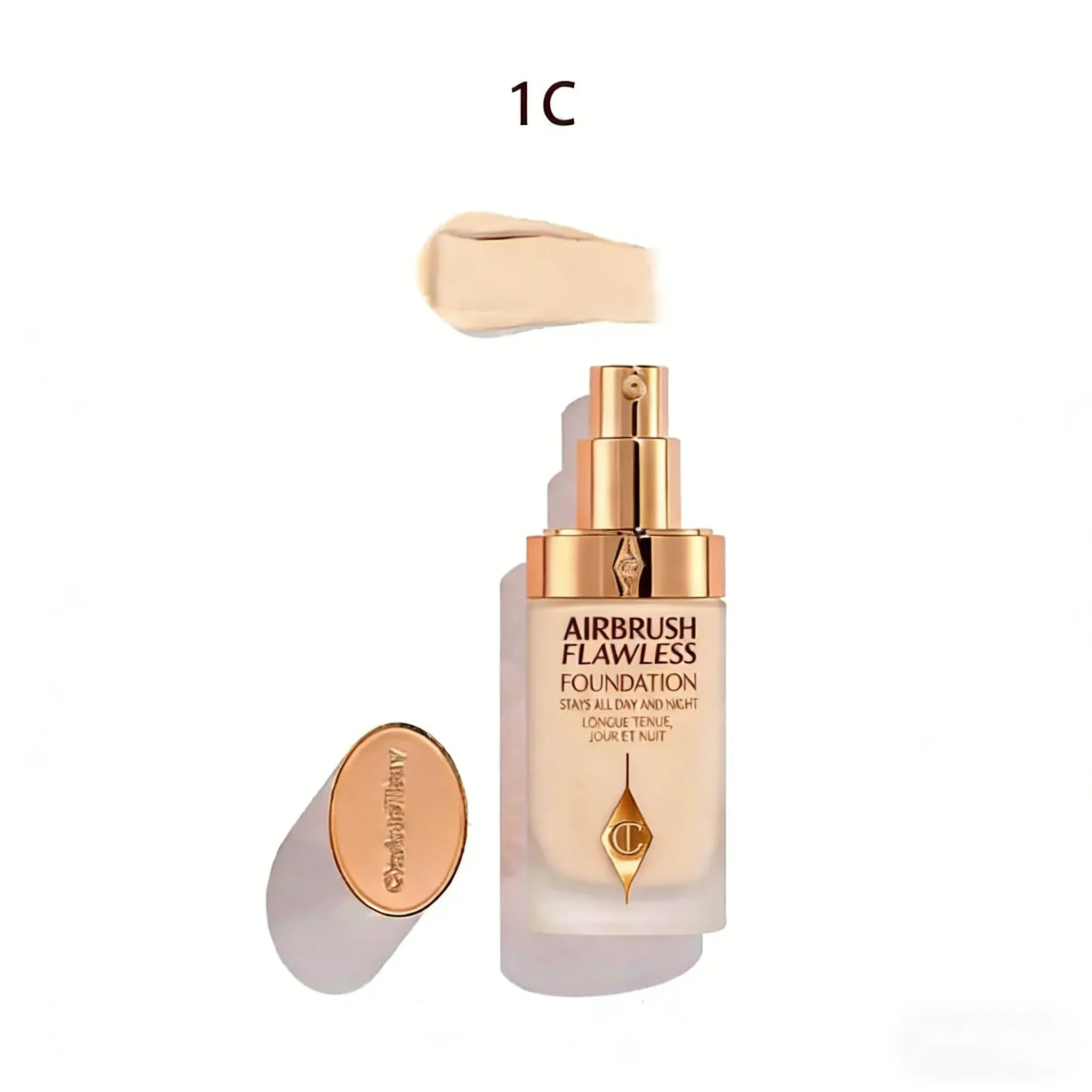 CT Makeup Set Liquid Foundation Cushion Foundation Setting Spray Pressed Powder Love 2 Color Powder Blusher Eyeshadow Cosmetics