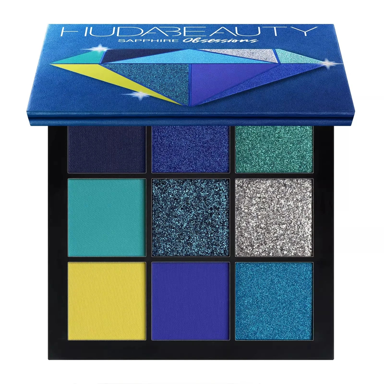 Huda Beauty 9 Color Palette Diamond Amethyst Ruby Red Gold Eye Shadow Pallete Matte Shimmer Eyeshadow Palette Glitter Makeup