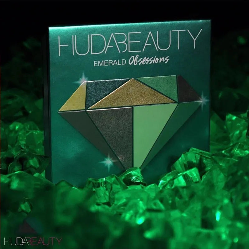 Huda Beauty 9 Color Palette Diamond Amethyst Ruby Red Gold Eye Shadow Pallete Matte Shimmer Eyeshadow Palette Glitter Makeup