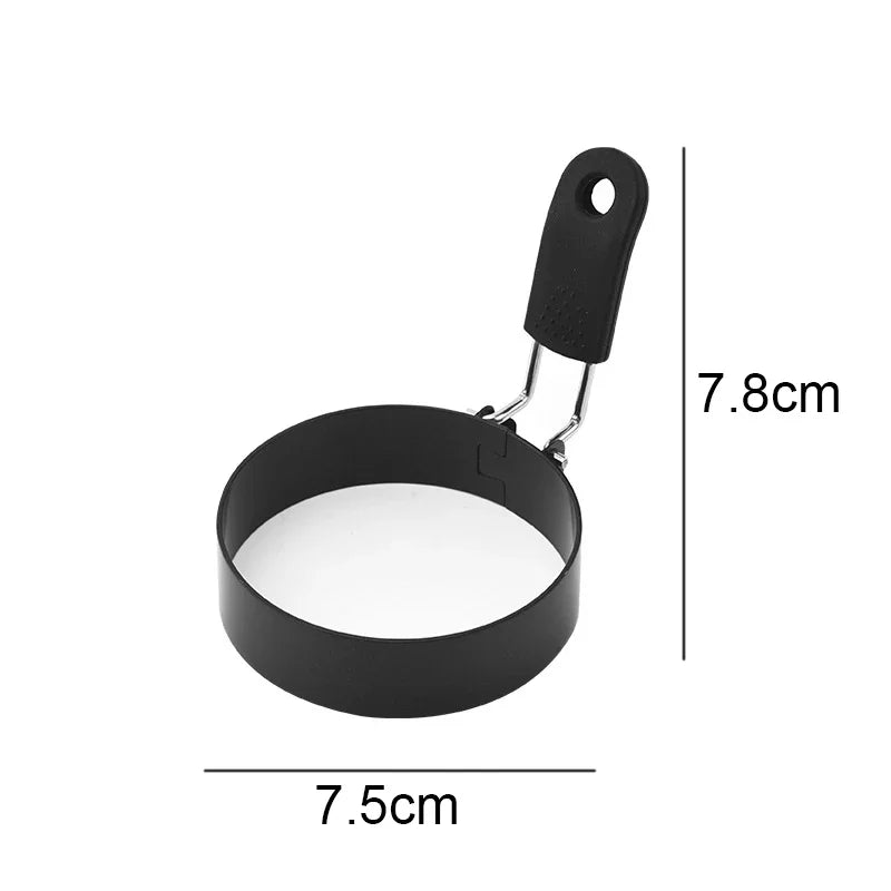 Stainless Steel Egg Frying Ring & Pancake Mould – Non-Stick Breakfast Cooking Tool
