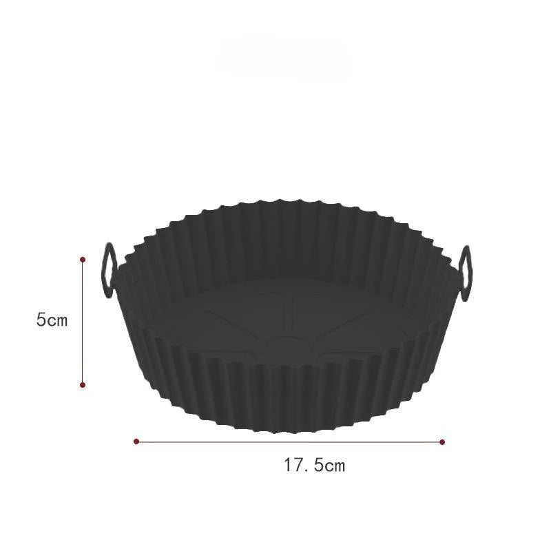 Reusable Silicone Air Fryer Liners – Non-Stick Food Safe Basket Insert for Air Fryers, Baking & Cooking