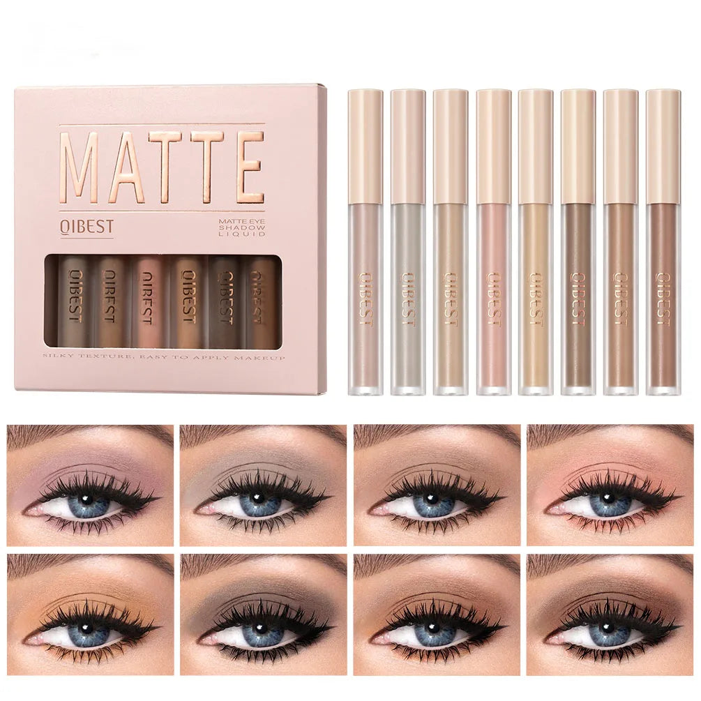 8-color eye shadow suit, durable and easy to apply, waterproof and not easy to smudge, suitable for creating stunning eye makeup