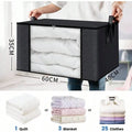 Foldable Fabric Storage Boxes Rectangle Multipurpose Organizer Bins Closet Non-Waterproof Blanket and Clothes Store Bags