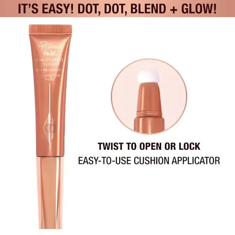 Charlotte Tilbury Beauty Magic Serum Hydrate Brighten Pre Makeup Highlighter Liquid Highlight Air Cushion Pen Gold Tube Lipstick