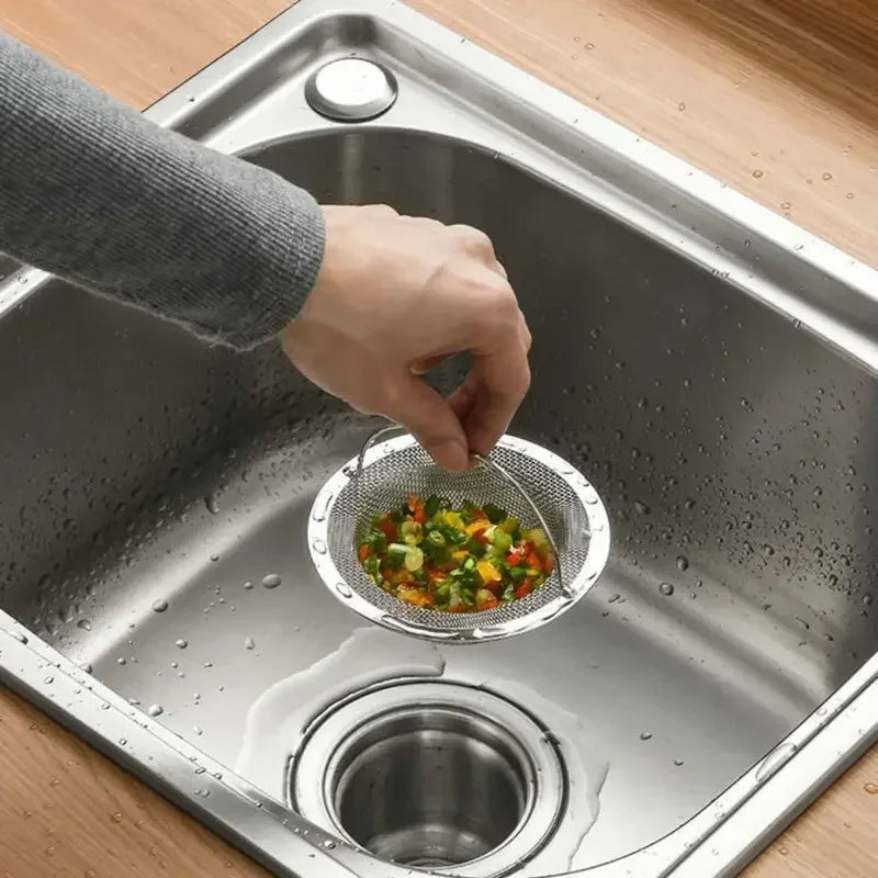 Stainless Steel Kitchen Sink Strainer – Food & Hair Catcher Drain Filter