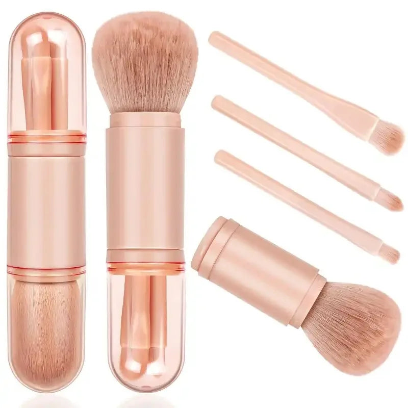 4 In 1 Makeup Brush Mini Eye Shadow Brush Powder Brush Convenient Makeup Brush Beauty Tools