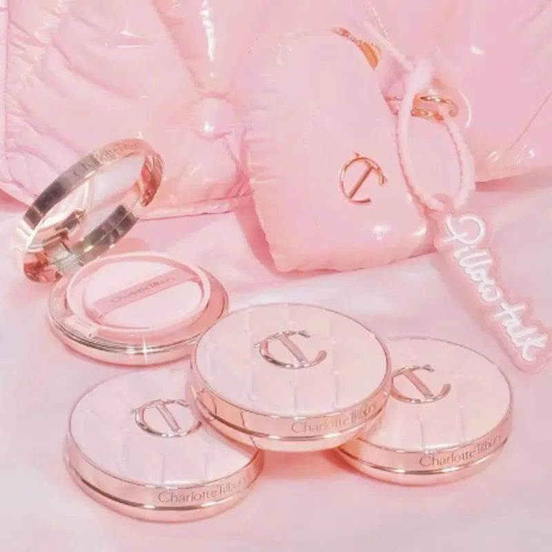 CT Makeup Set Liquid Foundation Cushion Foundation Setting Spray Pressed Powder Love 2 Color Powder Blusher Eyeshadow Cosmetics