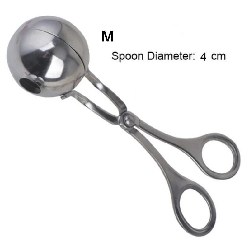 Stainless Steel Meatball & Rice Ball Maker – Non-Stick Round Shaper Mould Spoon