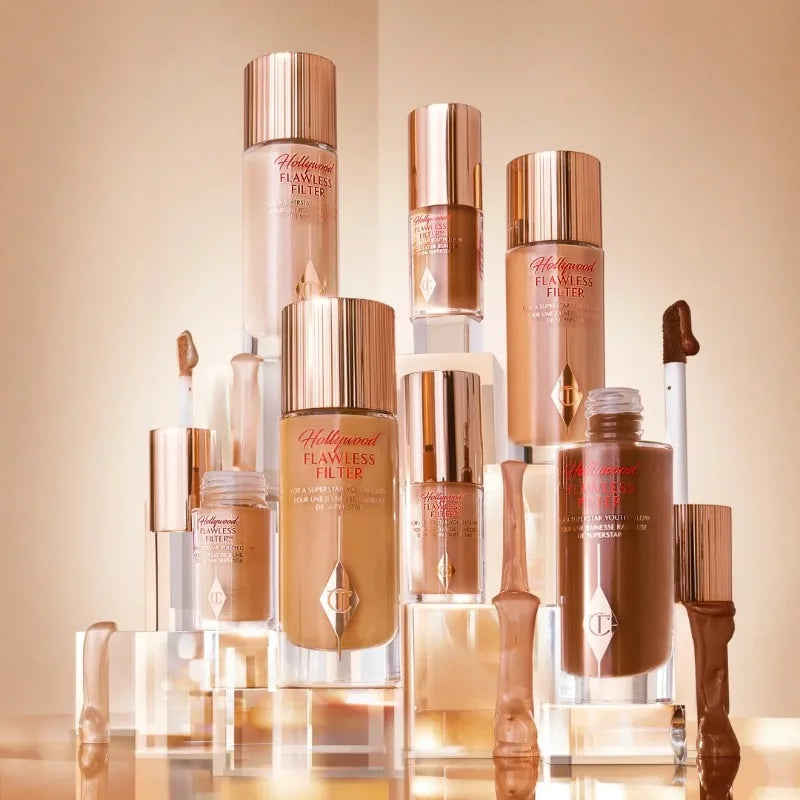Charlotte Tilbury Beauty Magic Serum Hydrate Brighten Pre Makeup Highlighter Liquid Highlight Air Cushion Pen Gold Tube Lipstick