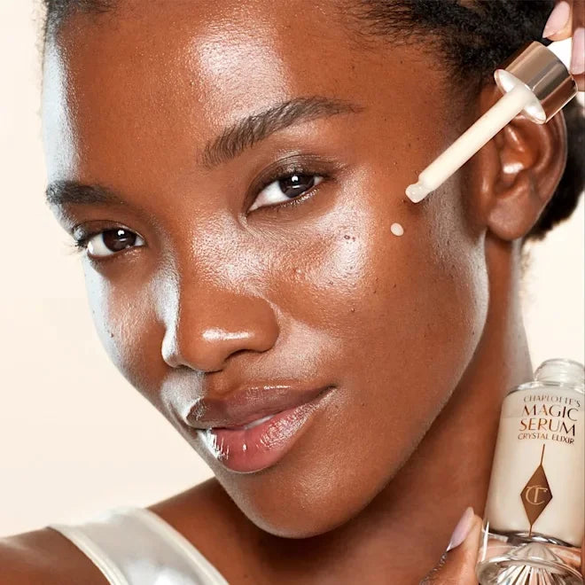 Charlotte Tilbury Beauty Magic Serum Hydrate Brighten Pre Makeup Highlighter Liquid Highlight Air Cushion Pen Gold Tube Lipstick