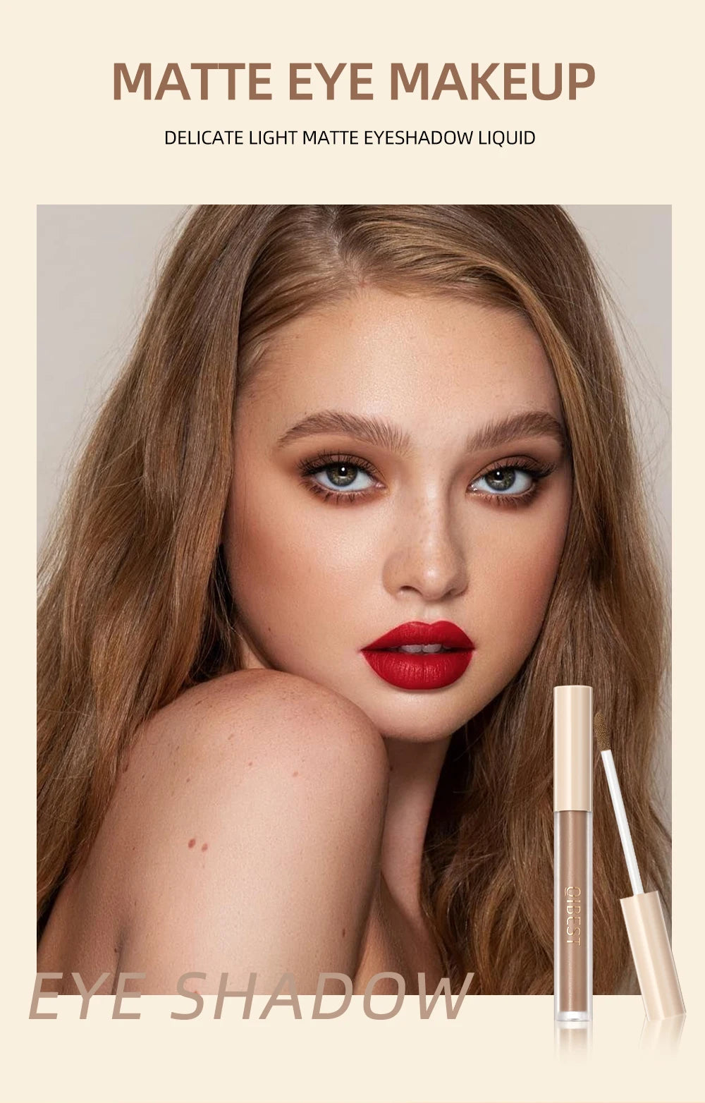 8-color eye shadow suit, durable and easy to apply, waterproof and not easy to smudge, suitable for creating stunning eye makeup