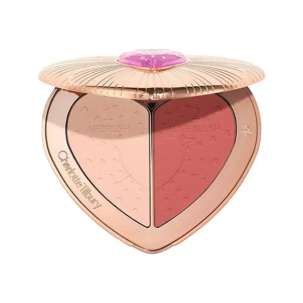 CT Makeup Set Liquid Foundation Cushion Foundation Setting Spray Pressed Powder Love 2 Color Powder Blusher Eyeshadow Cosmetics