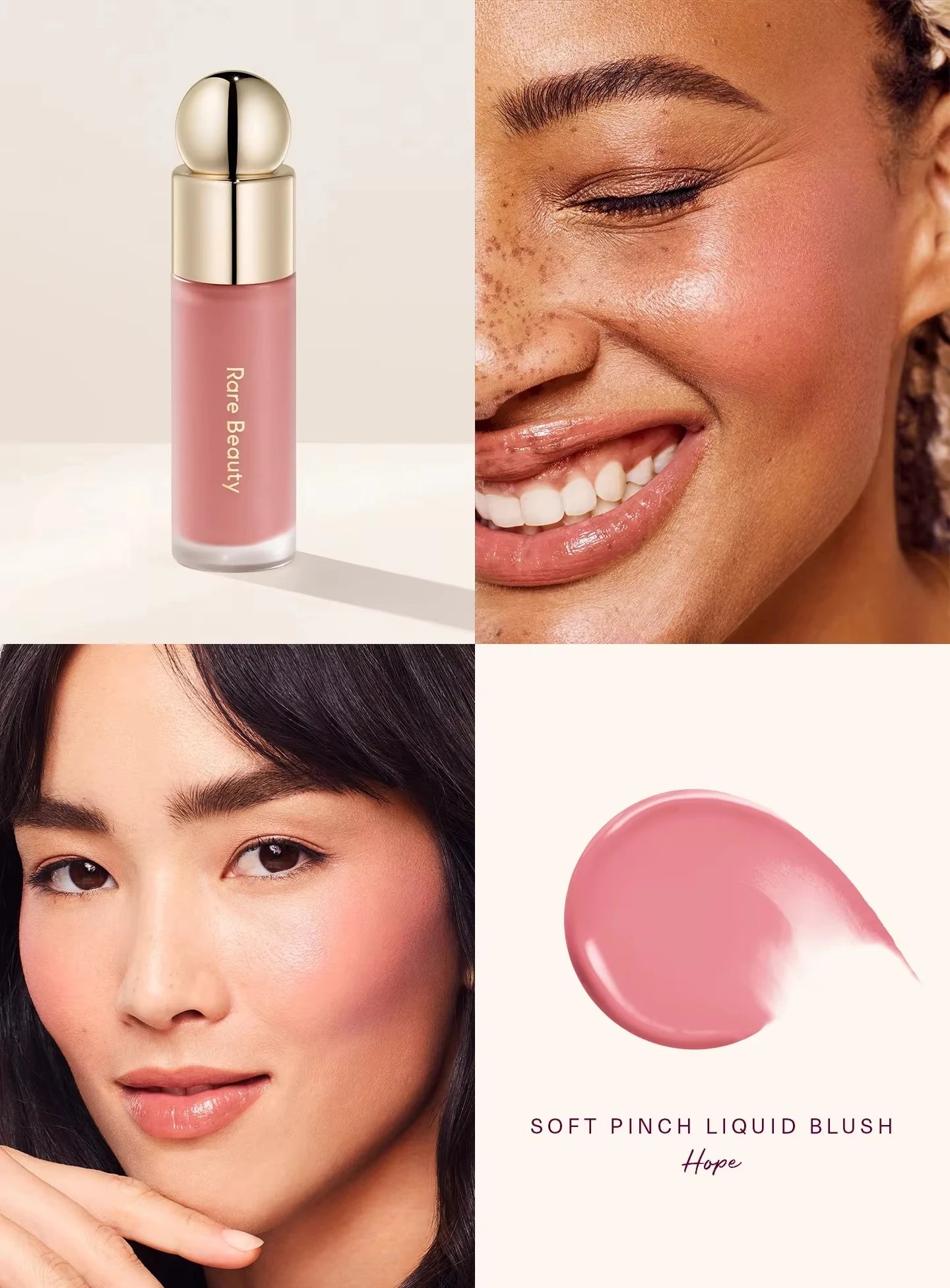 Rare Beauty Soft Pinch Tinted Lip Oil Stain Lip Gloss Delight Hope Happy Wonder Liquid Blush Makeup Cosmetics Face Eye Blusher