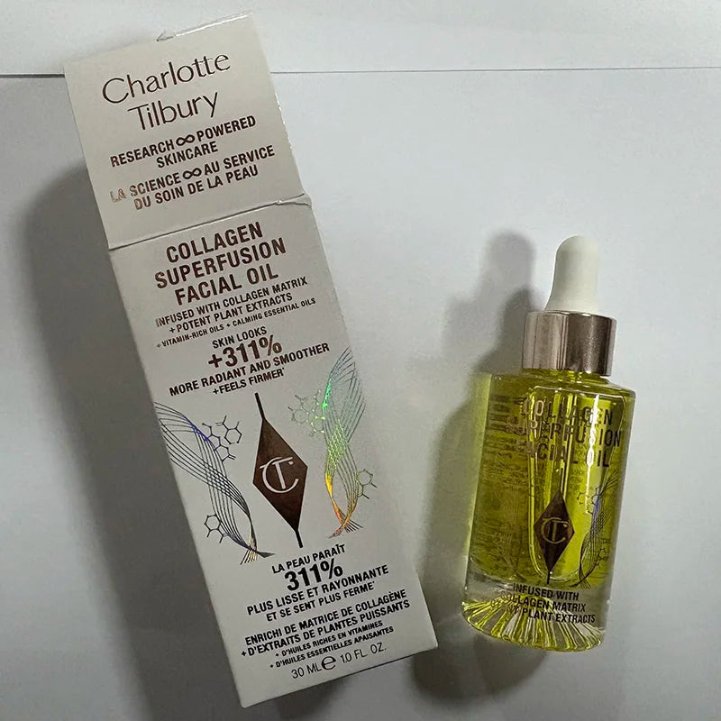Charlotte Tilbury Collagen Superfusion Facial Oil Facial Skincare SKIN looks + 311% More Radiant And Smoother + Feels Firmer