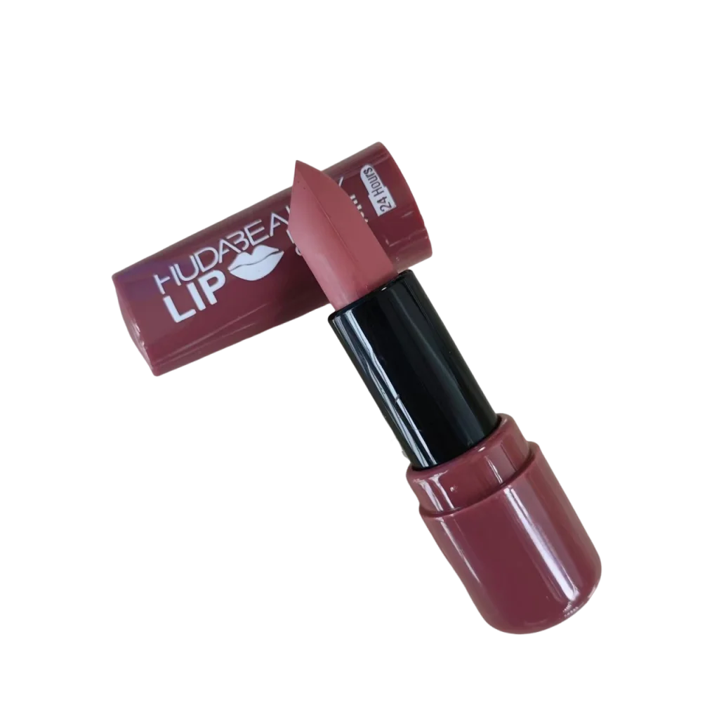 6 colors Lipstick Matte 3.8g Huda Nued Lip Gloss Waterproof Lip Glaze Tint Non-stick Non-Fading Lips Makeup Cosmetic Lip Care