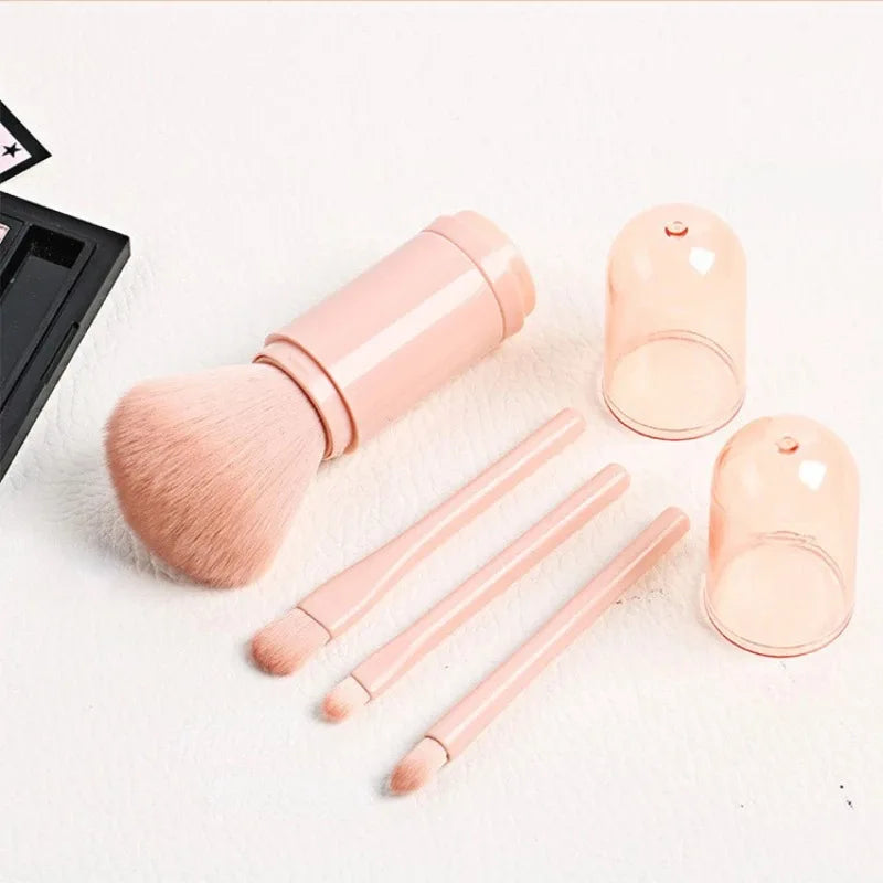 4 In 1 Makeup Brush Mini Eye Shadow Brush Powder Brush Convenient Makeup Brush Beauty Tools