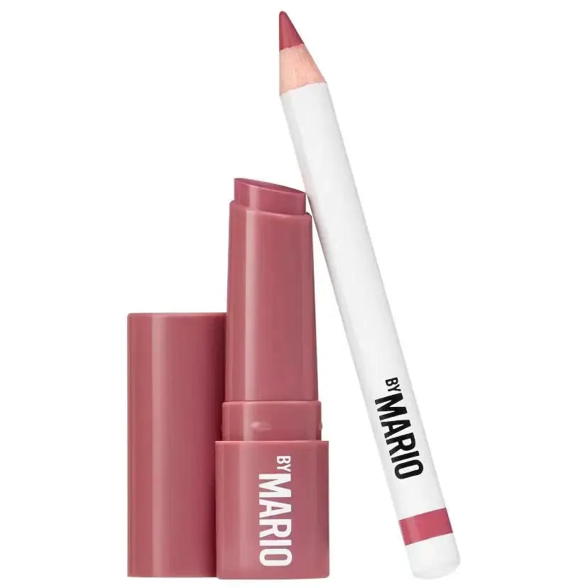 Lifted Lip Makeup Set 0.9g Rich Mauve Ultra Sculpting Lipliner Pencil and 1g Rosewood Glow Lip Serum Balm Fuller Looking Beauty