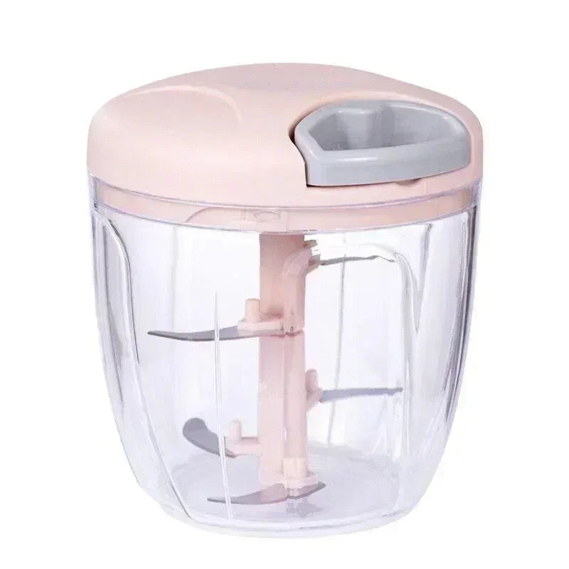 Stainless Steel Garlic Press & Mincer – Manual Crusher with Easy-Clean Design