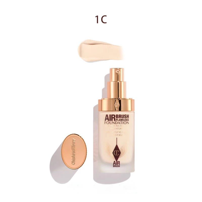 CT Liquid Foundation Lightweight watery texture Concealer Blend Oil Skin Lasting Oil Control Base Makeup Natural Face Cosmetics
