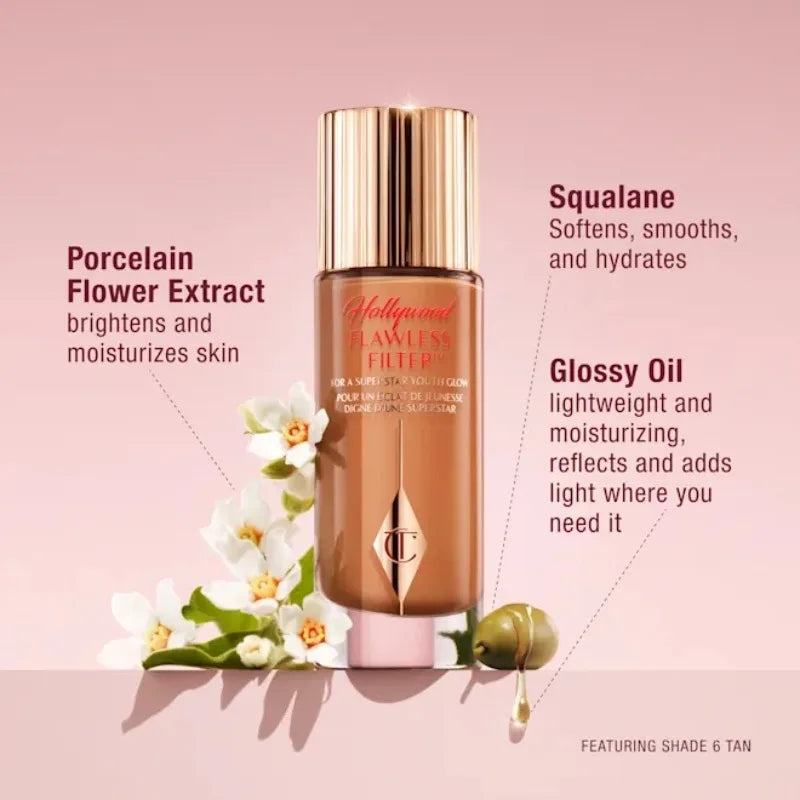 Charlotte Tilbury Beauty Magic Serum Hydrate Brighten Pre Makeup Highlighter Liquid Highlight Air Cushion Pen Gold Tube Lipstick