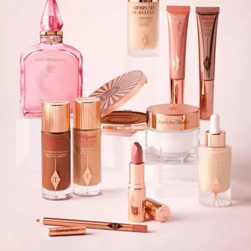 Charlotte Tilbury Beauty Magic Serum Hydrate Brighten Pre Makeup Highlighter Liquid Highlight Air Cushion Pen Gold Tube Lipstick
