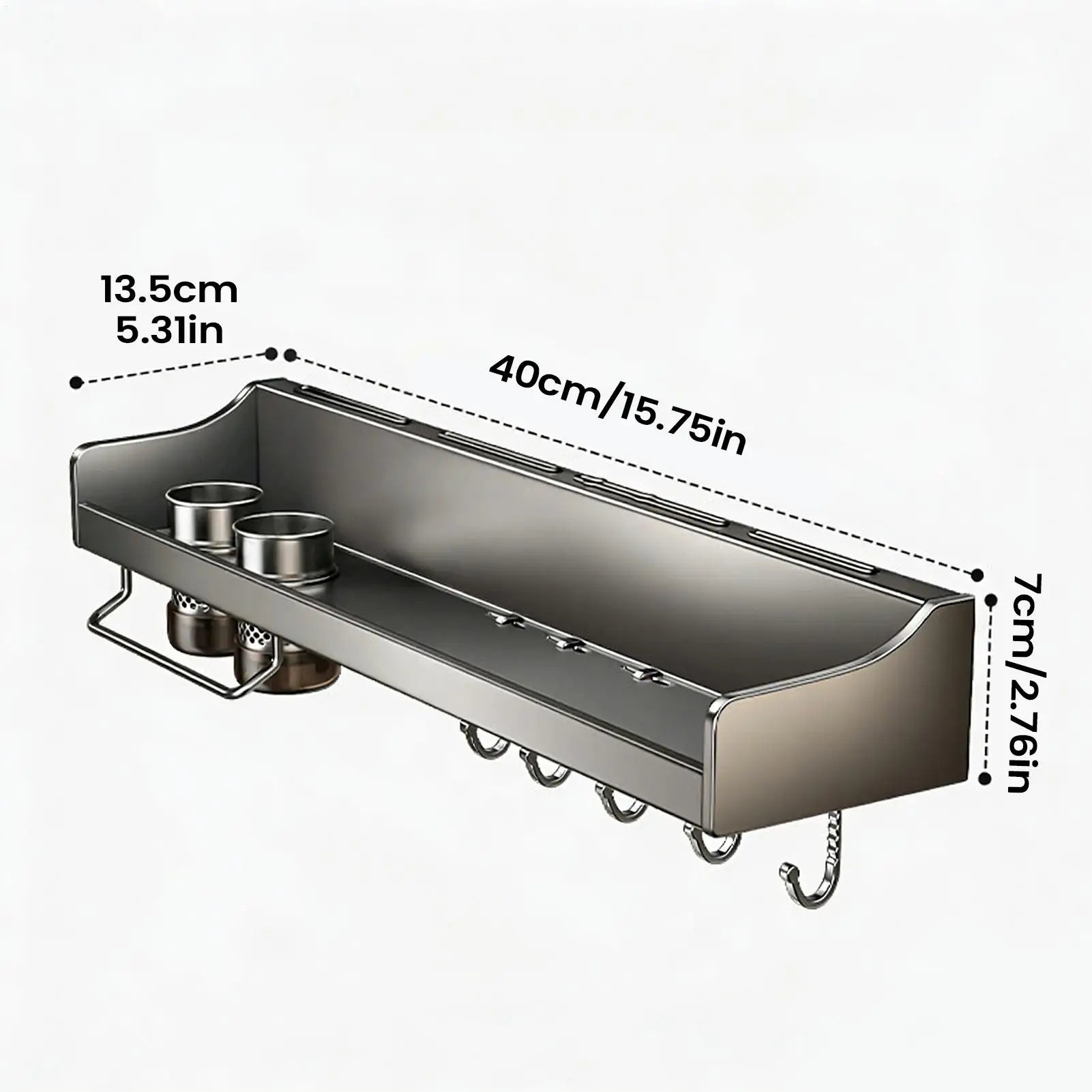 Kitchen Storage Rack Multifunctional Cutting Board Holder Wall Rack Utensils Rack For Kitchen Seasoning Holder Organize