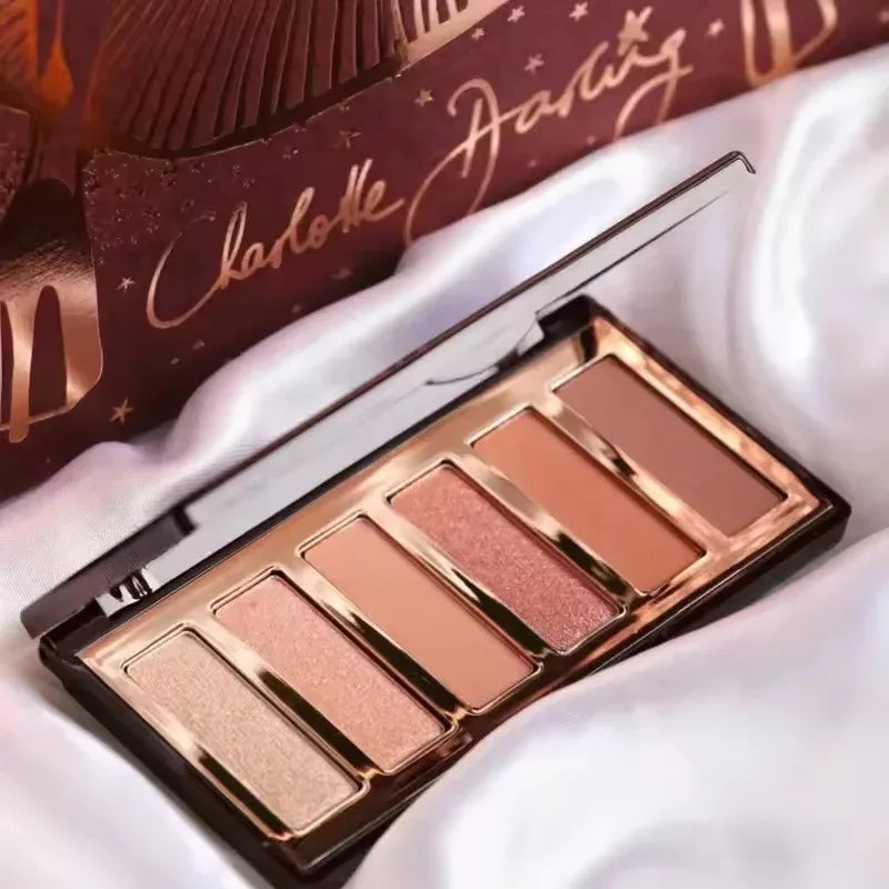 Luxury Charlotte Tilbury Brand Makeup 6 Colors Eye Shadow Disc 8.2g Matte Pearl Finish Naked Color Series Beauty Eye Cosmetics