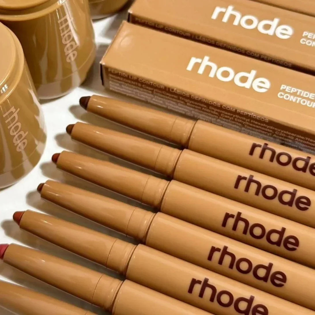 Brand Skin Peptide Lip Shape Pen Lip Liner Long Lasting Lip Tint Pencil Pen Makeup Lipstick Powder Blusher Gloss Rouge Makeup