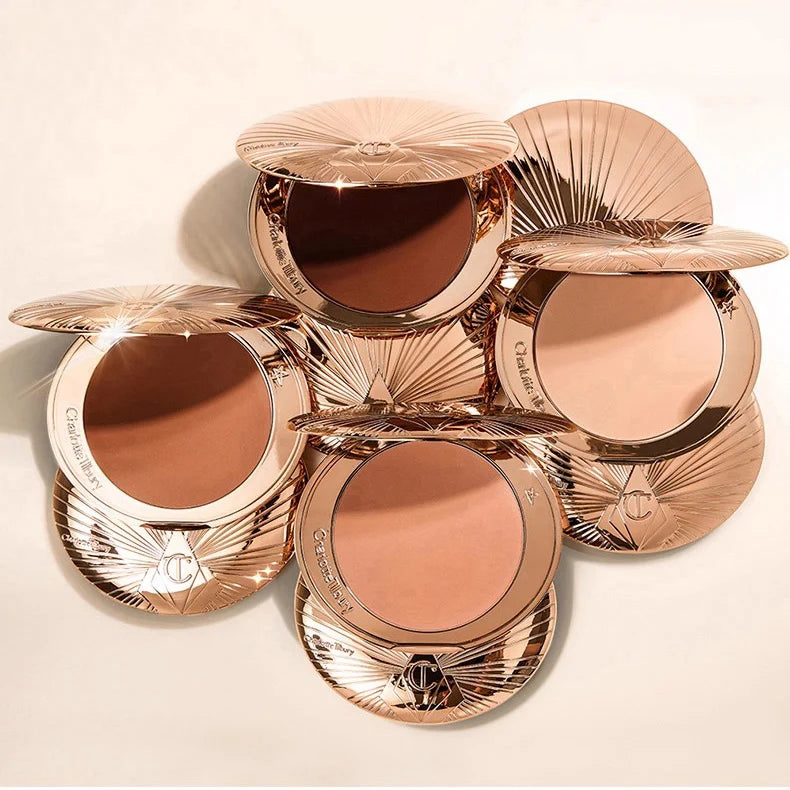 Charlotte Tilbury Airbrush Flawless Finish Refillable Blurring Setting Powder Lip Gloss Flawless Blurring Matte Blush CT Makeup