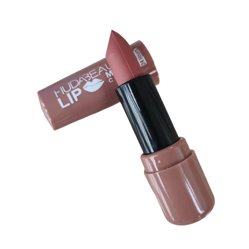 6 colors Lipstick Matte 3.8g Huda Nued Lip Gloss Waterproof Lip Glaze Tint Non-stick Non-Fading Lips Makeup Cosmetic Lip Care