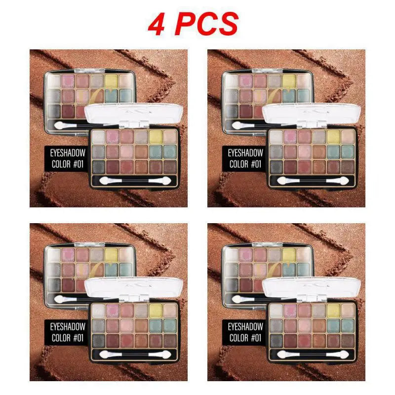 18 Color Eye Shadows Palette Glitter Pearlescent Matte Lasting Eye Makeup Waterproof and Sweat-proof Eye Shadows Sombras De Ojos