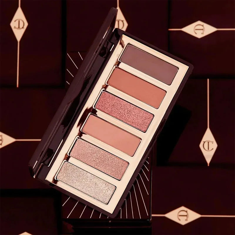 Luxury Charlotte Tilbury Brand Makeup 6 Colors Eye Shadow Disc 8.2g Matte Pearl Finish Naked Color Series Beauty Eye Cosmetics