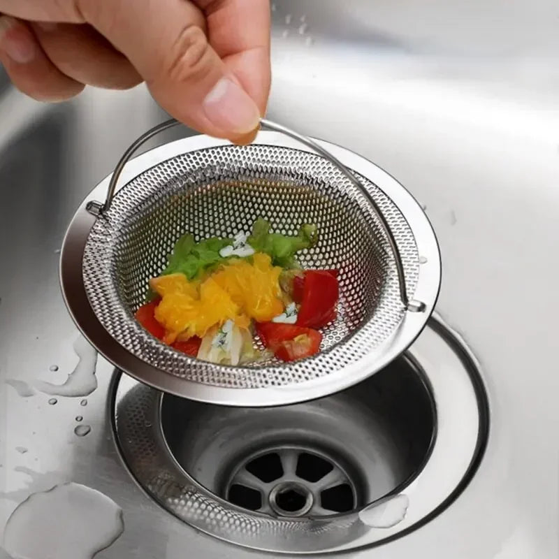 Stainless Steel Kitchen Sink Strainer – Food & Hair Catcher Drain Filter