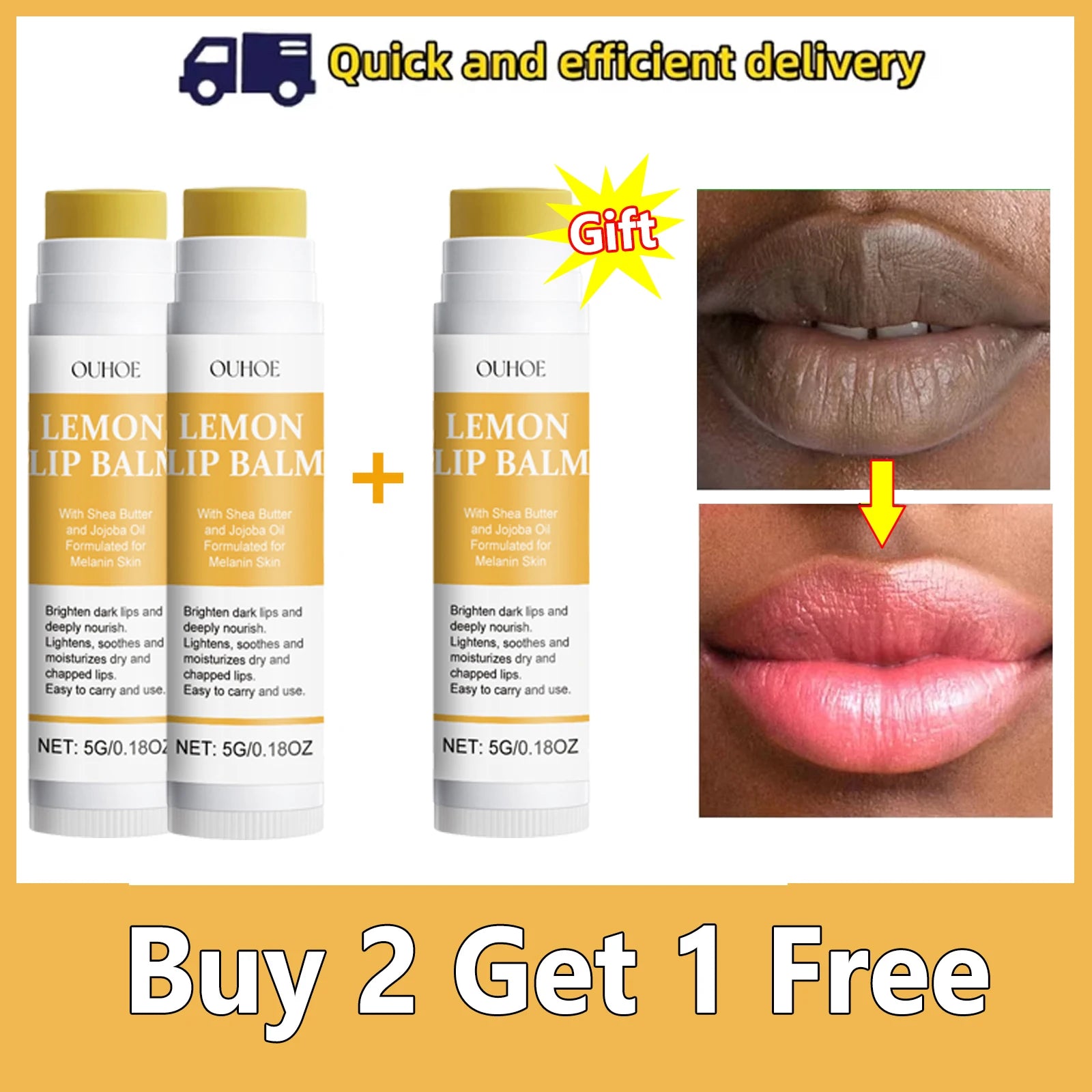 Vitamin C Remove Dark Lip Balm Lighten Melanin Lip Mask Exfoliating Fade Lip Lines Dead Skin Moisturize Brighten Repair Lip Care