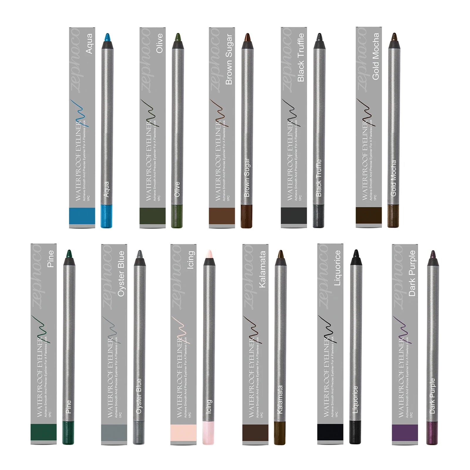 11 Colors Eye Liner,Smudge Proof Eyeliner Pen,Easy To Apply Waterproof Liquid Eyeliner Pencil,Eye Cosmetics, Makeup Tools