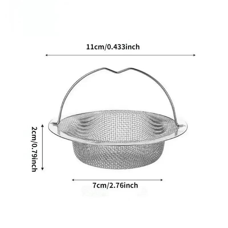 Stainless Steel Kitchen Sink Strainer – Food & Hair Catcher Drain Filter
