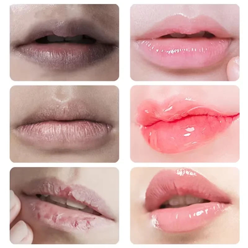 Vitamin C Remove Dark Lip Balm Lighten Melanin Lip Mask Exfoliating Fade Lip Lines Dead Skin Moisturize Brighten Repair Lip Care