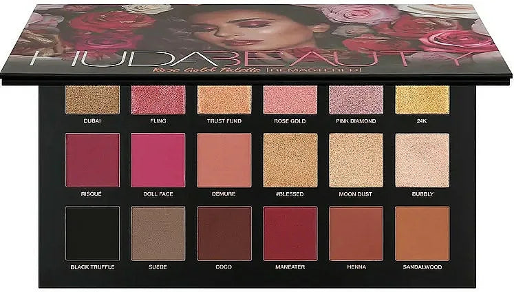 Eye Makeup Huda Charming Shimmer Eyeshadow Palette and Eyeliner Set MERCURY RETROGRADE PALETTE Matte Glitter Eye Shadow Powder