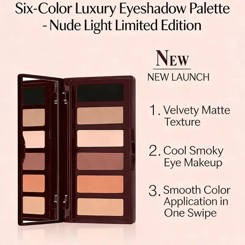 Luxury Charlotte Tilbury Brand Makeup 6 Colors Eye Shadow Disc 8.2g Matte Pearl Finish Naked Color Series Beauty Eye Cosmetics