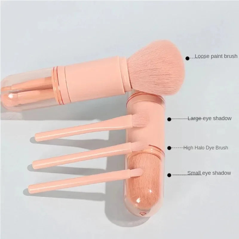 4 In 1 Makeup Brush Mini Eye Shadow Brush Powder Brush Convenient Makeup Brush Beauty Tools
