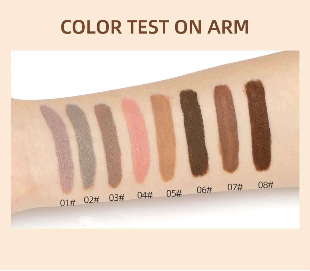 8-color eye shadow suit, durable and easy to apply, waterproof and not easy to smudge, suitable for creating stunning eye makeup