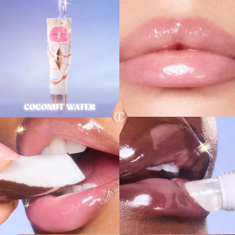 Charlotte Tilbury Jelly Lip Gloss High-Shine Plumping Hydrating Volumizing Vitamin E for Daily Wear Gloss Balm Natural Cosmetics