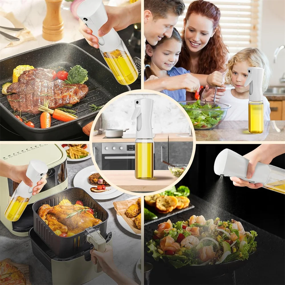 Oil Spray Bottle for Cooking | 200ml 300ml 500ml | Air Fryer, BBQ & Baking