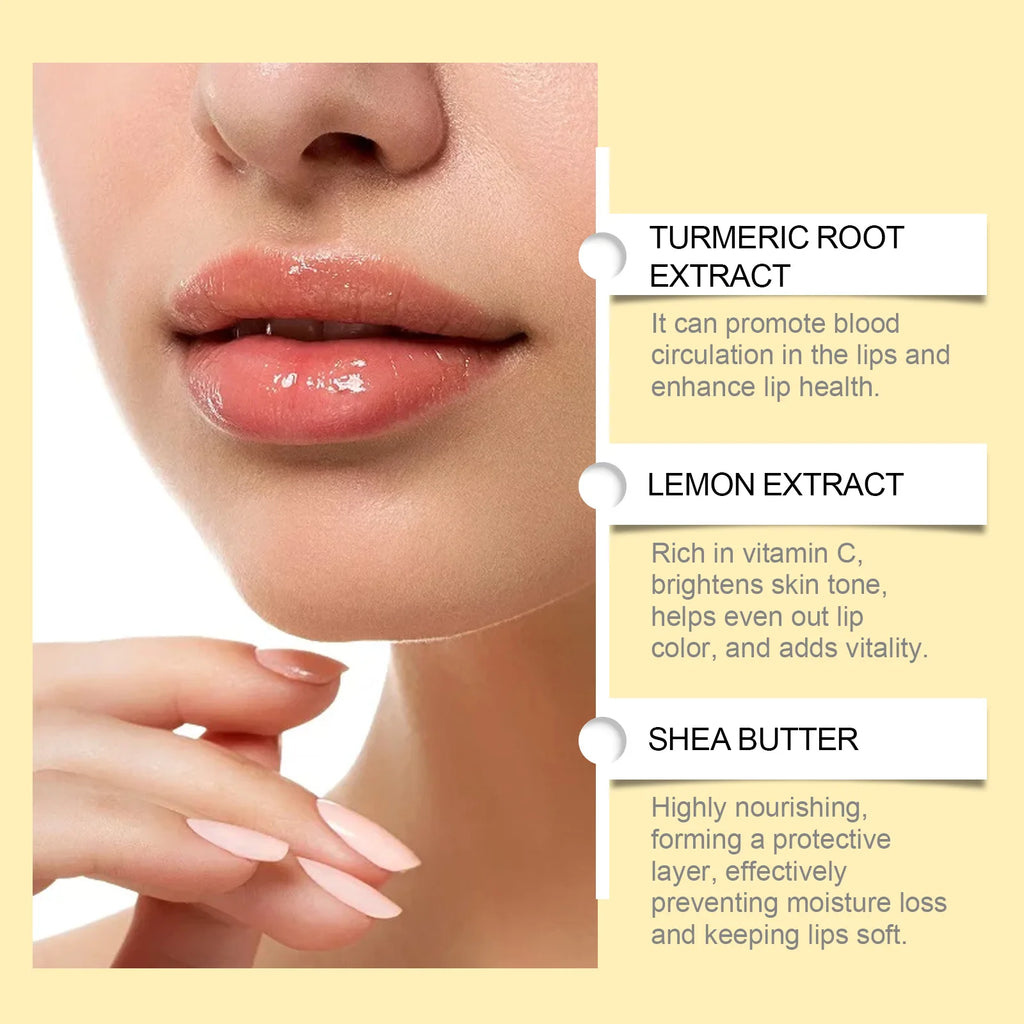 Vitamin C Remove Dark Lip Balm Lighten Melanin Lip Mask Exfoliating Fade Lip Lines Dead Skin Moisturize Brighten Repair Lip Care