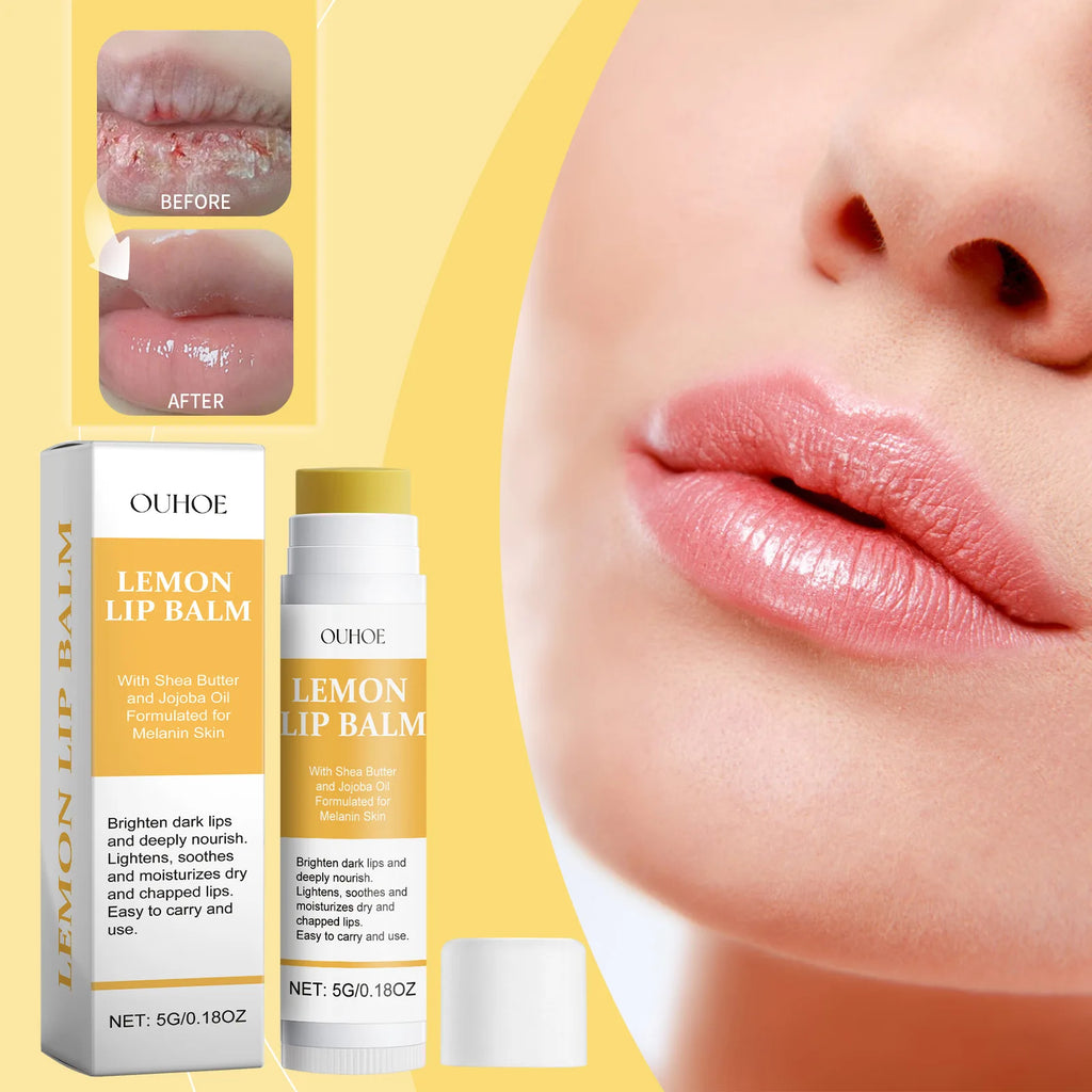 Vitamin C Remove Dark Lip Balm Lighten Melanin Lip Mask Exfoliating Fade Lip Lines Dead Skin Moisturize Brighten Repair Lip Care