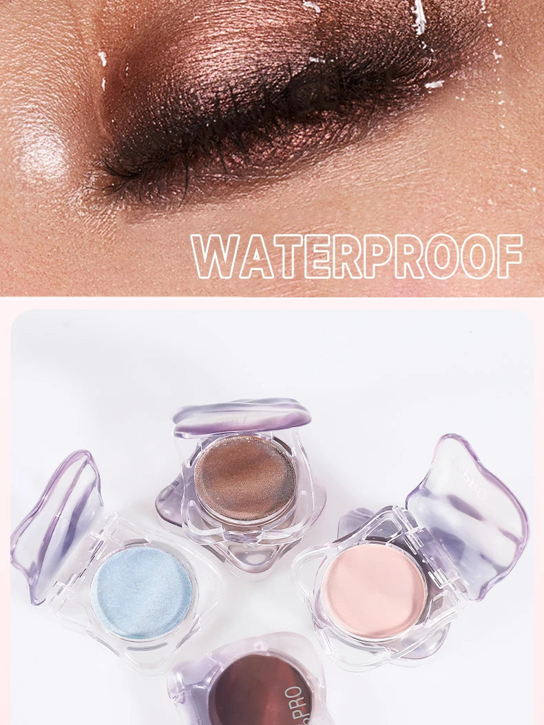 Monochrome Eye Shadow Palette - Sparkly Eye Glitter Makeup, Matte & Shimmer, Long-Lasting, Waterproof, Smudge-Free, High-Pigment