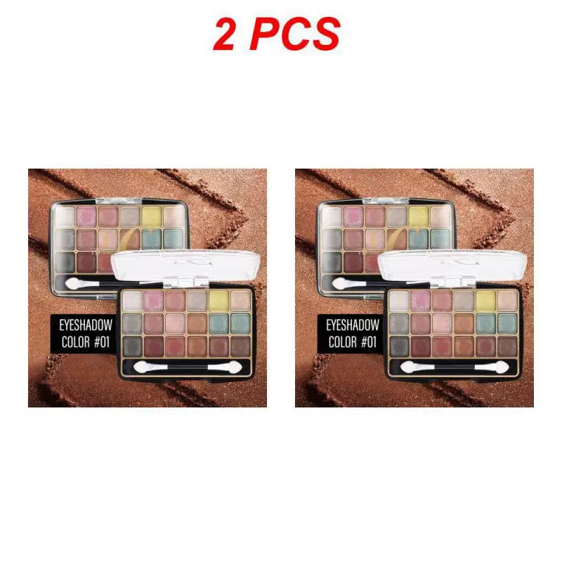 18 Color Eye Shadows Palette Glitter Pearlescent Matte Lasting Eye Makeup Waterproof and Sweat-proof Eye Shadows Sombras De Ojos