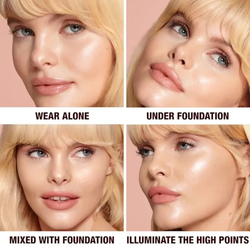 Charlotte Tilbury Beauty Magic Serum Hydrate Brighten Pre Makeup Highlighter Liquid Highlight Air Cushion Pen Gold Tube Lipstick