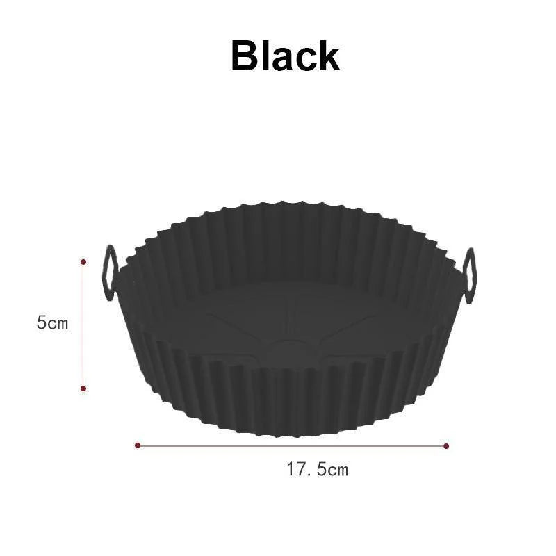 Reusable Silicone Air Fryer Liners – Non-Stick Food Safe Basket Insert for Air Fryers, Baking & Cooking